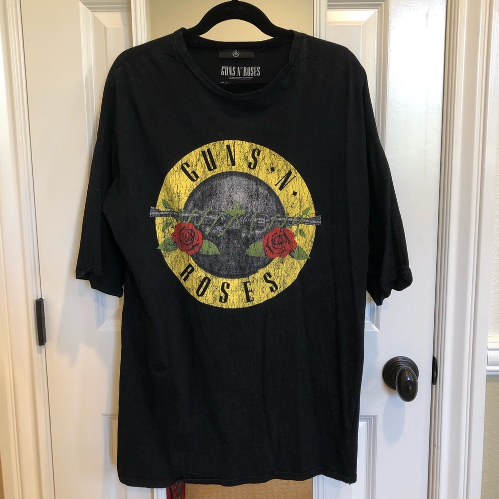 Missguided Guns and Roses Black Tunic